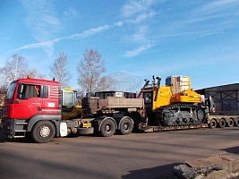 Перевозка бульдозера Liebherr