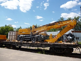 ЖД перевозка экскаватора LIEBHERR